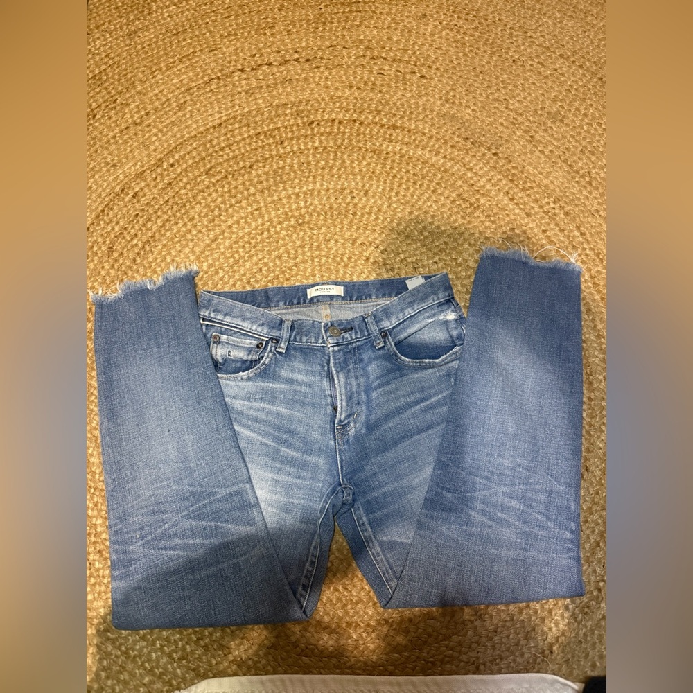 Moussy Light Blue Straight Jeans